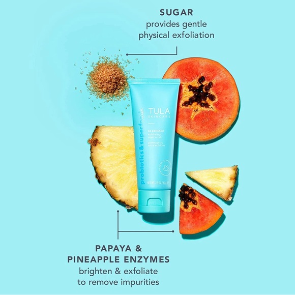 TULA Skin Care So Polished Exfoliating Sugar Scrub | Face Scrub, - Picture 3 of 4